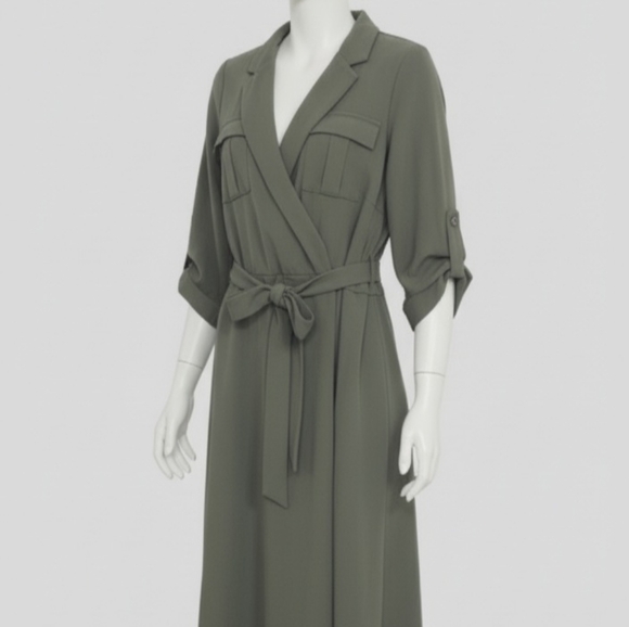 TACERA GREEN DRESS - Picture 2 of 4